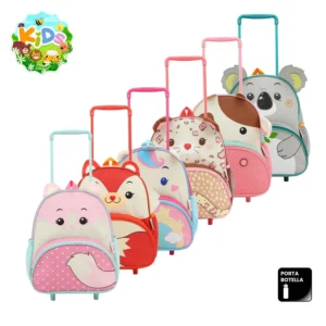MOCHILA C/CARRO INFANTIL ANIMALITOS